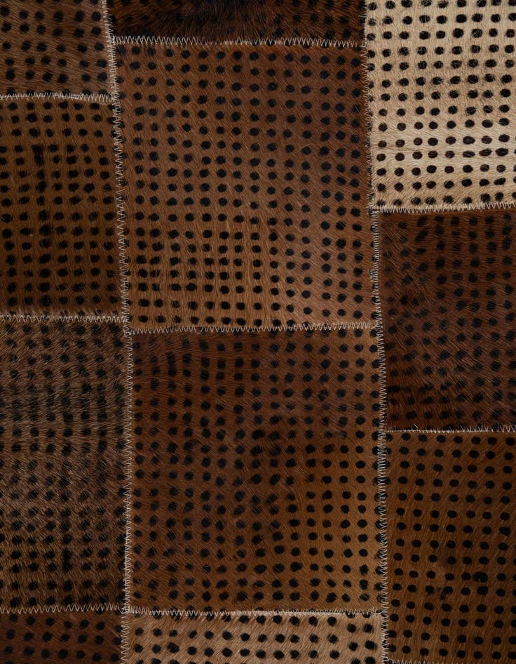 Detail image of  5' x 8' 1 Cowhide Leather Rug
