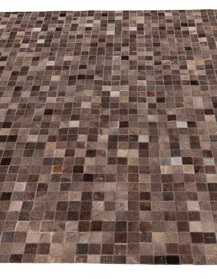 Detail image of  5' x 7' 10 Cowhide Leather Rug