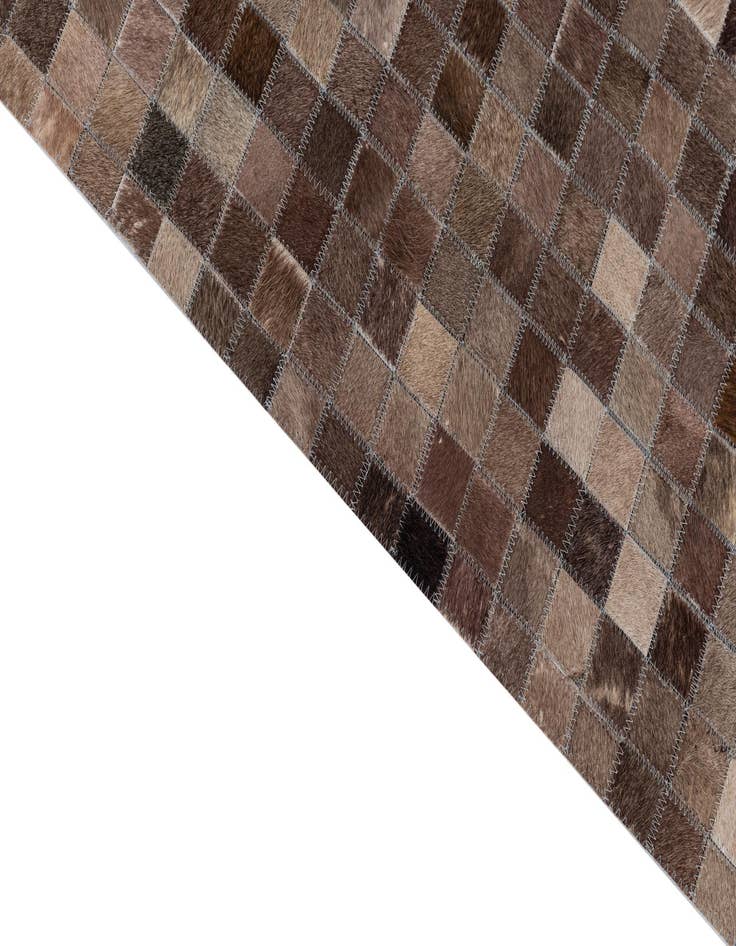 Detail image of  5' x 7' 10 Cowhide Leather Rug