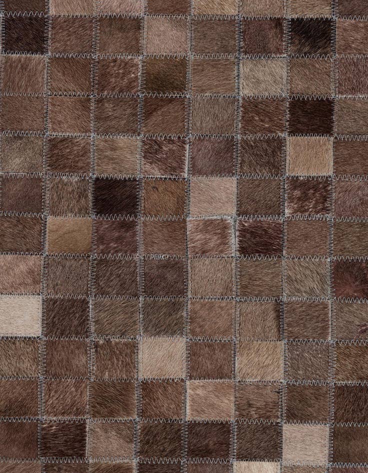 Detail image of  5' x 7' 10 Cowhide Leather Rug