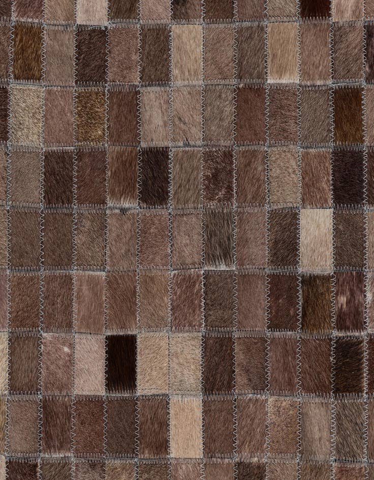 Detail image of  5' x 7' 10 Cowhide Leather Rug