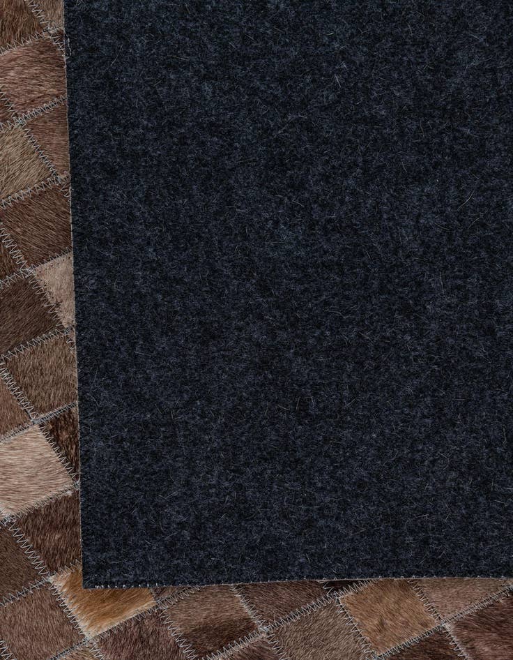 Detail image of  5' x 7' 10 Cowhide Leather Rug