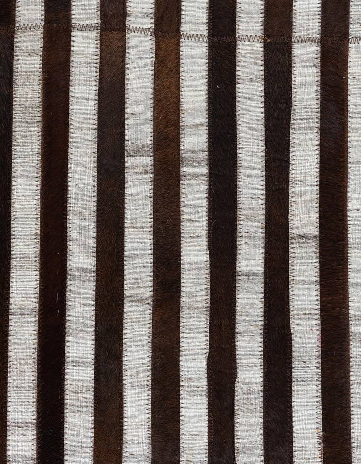 Detail image of  8' 1 x 9' 5 Cowhide Leather Rug