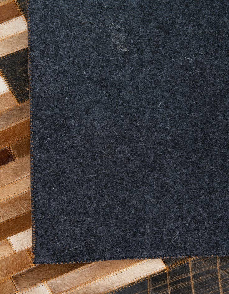 Detail image of  5' x 7' 10 Cowhide Leather Rug