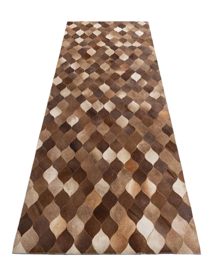 Detail image of  4' 10 x 7' 10 Cowhide Leather Rug