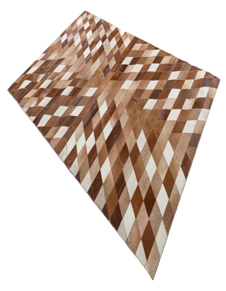 Detail image of  5' x 7' 8 Cowhide Leather Rug