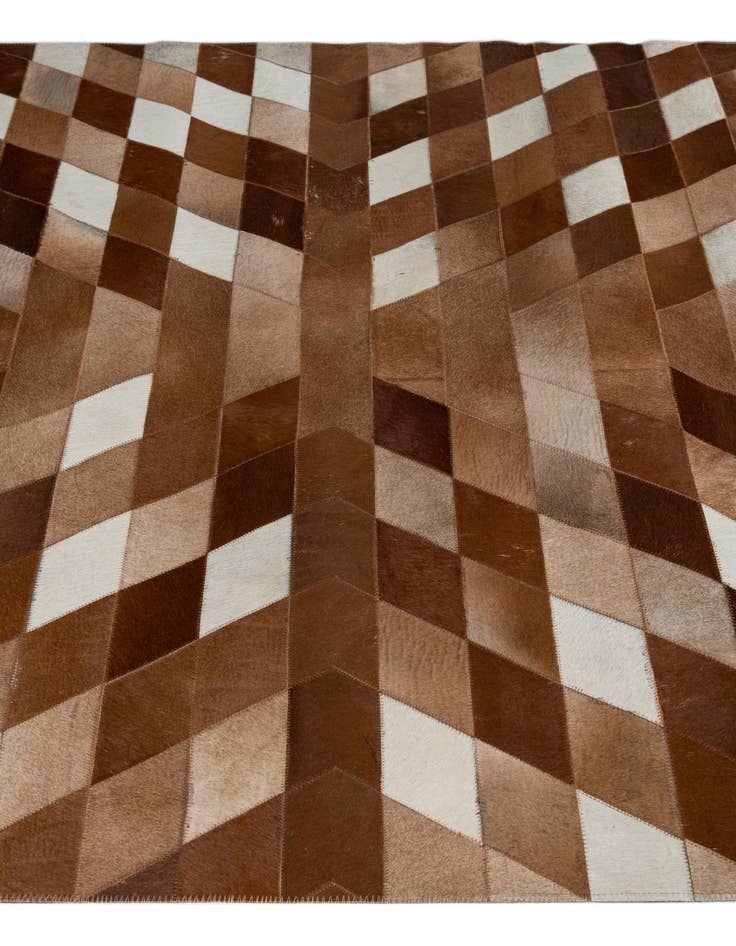 Detail image of  5' x 7' 8 Cowhide Leather Rug