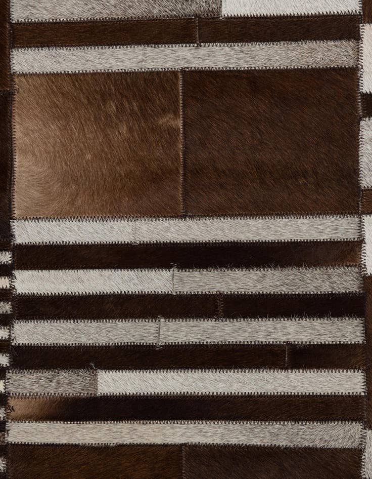 Detail image of  4' x 5' 9 Cowhide Leather Rug