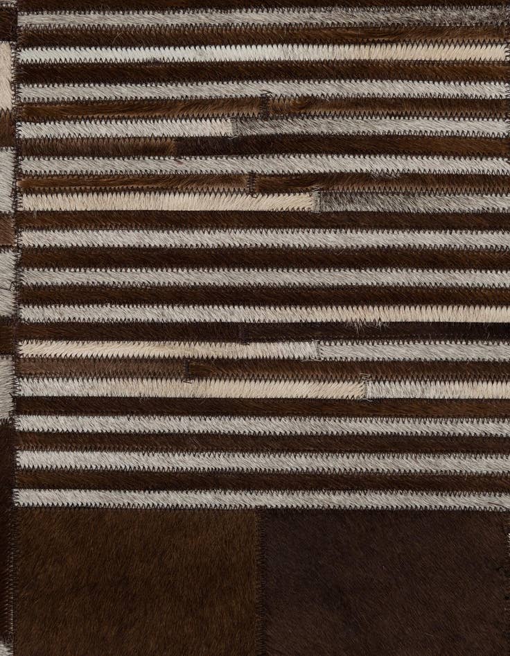 Detail image of  4' x 5' 9 Cowhide Leather Rug
