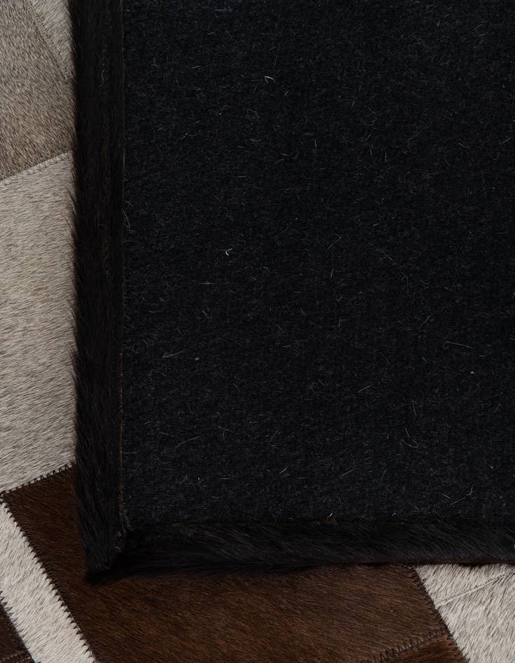 Detail image of  4' x 5' 9 Cowhide Leather Rug