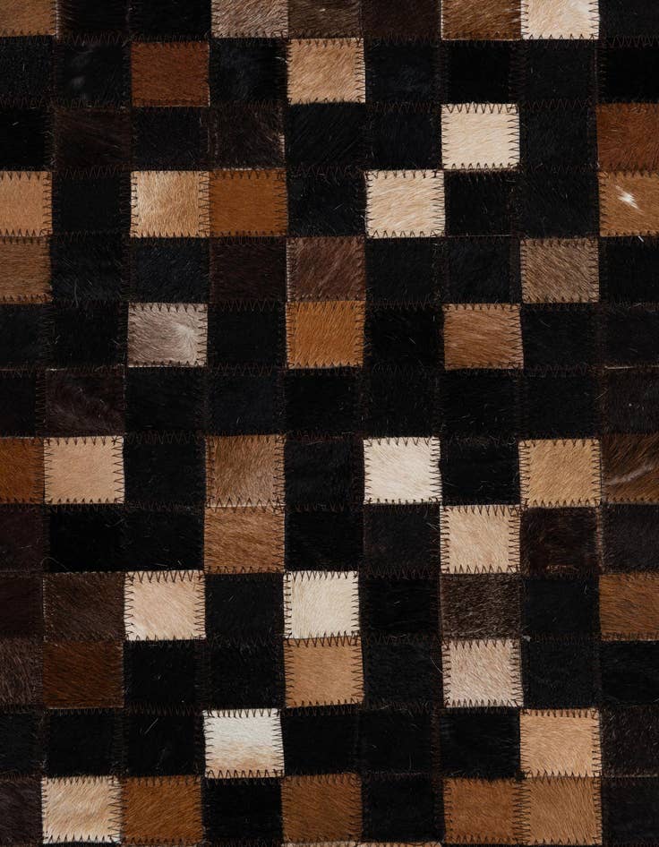 Detail image of  5' x 8' Cowhide Leather Rug