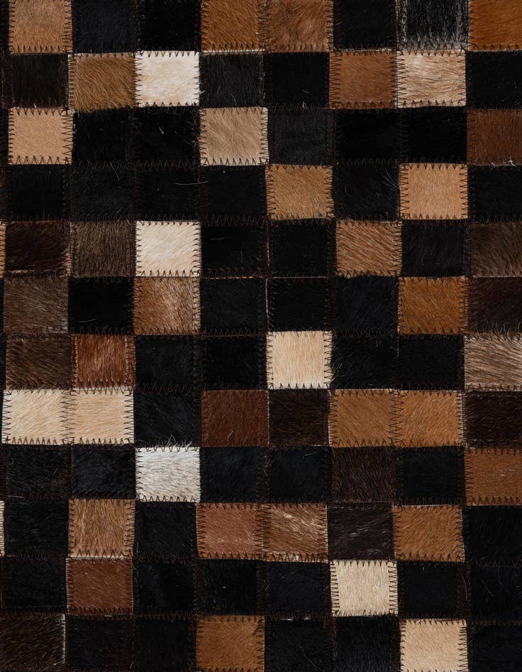 Detail image of  5' x 8' Cowhide Leather Rug