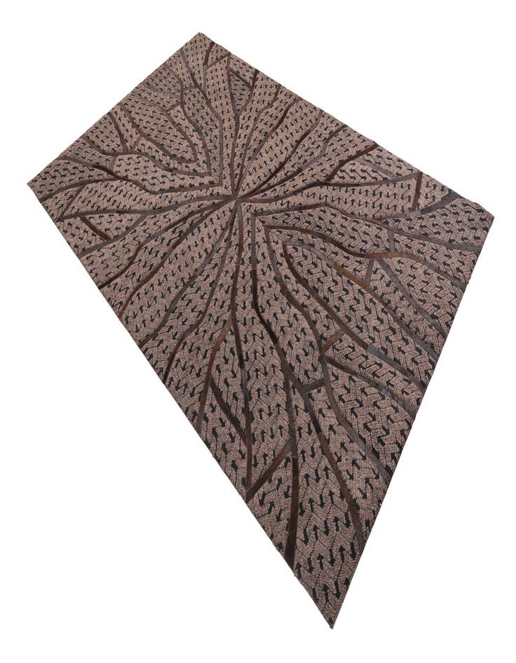 Detail image of  5' 2 x 8' Cowhide Leather Rug