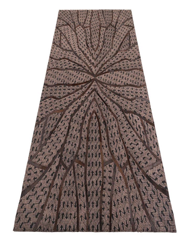 Detail image of  5' 2 x 8' Cowhide Leather Rug