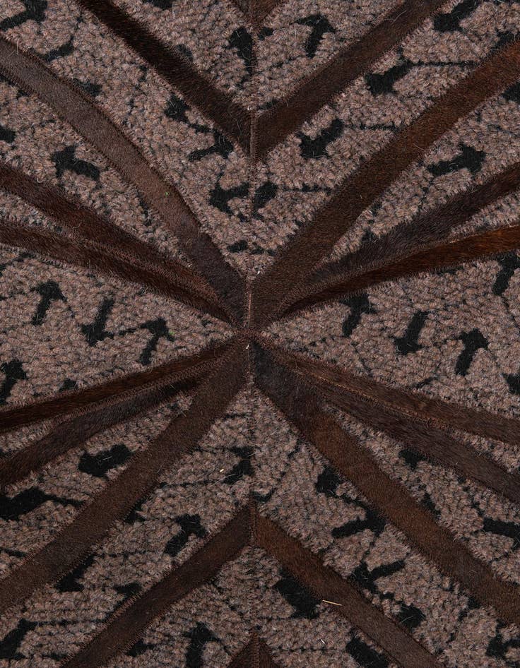 Detail image of  5' 2 x 8' Cowhide Leather Rug