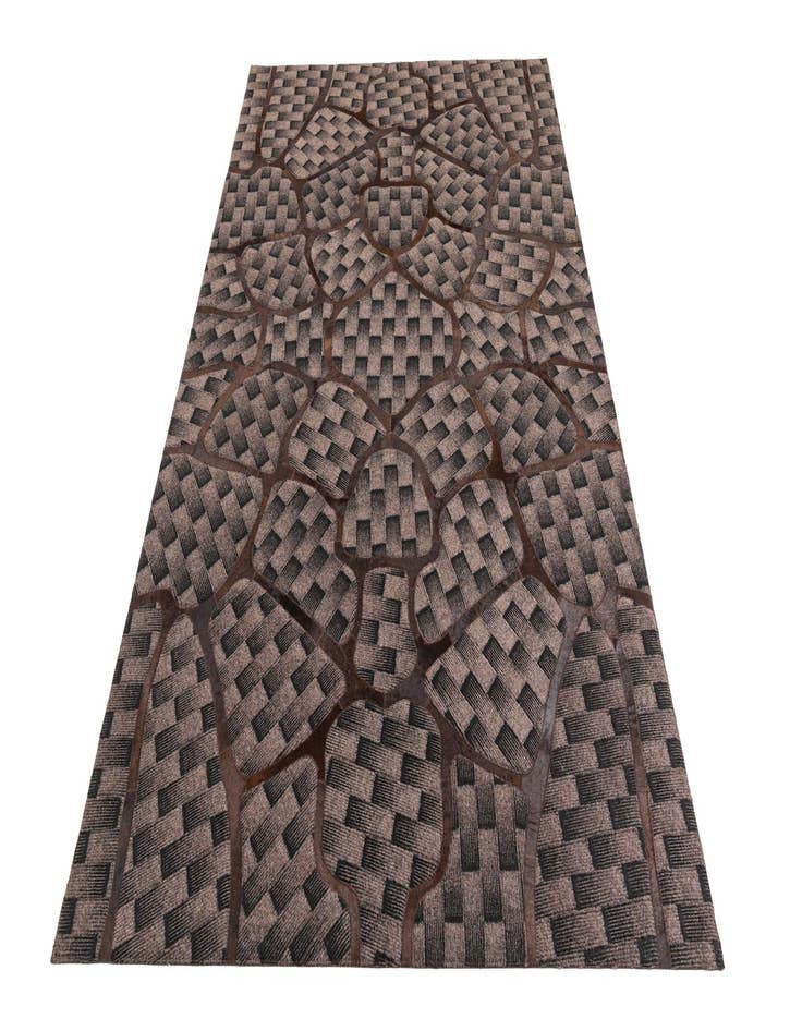 Detail image of  5' 1 x 8' Cowhide Leather Rug