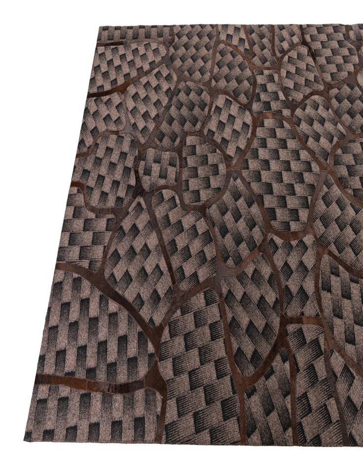 Detail image of  5' 1 x 8' Cowhide Leather Rug