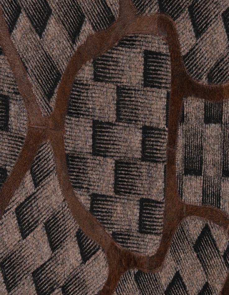 Detail image of  5' 1 x 8' Cowhide Leather Rug