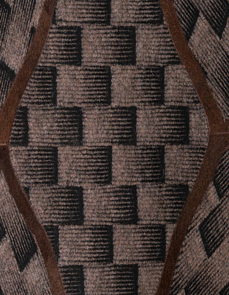 Detail image of  5' 1 x 8' Cowhide Leather Rug