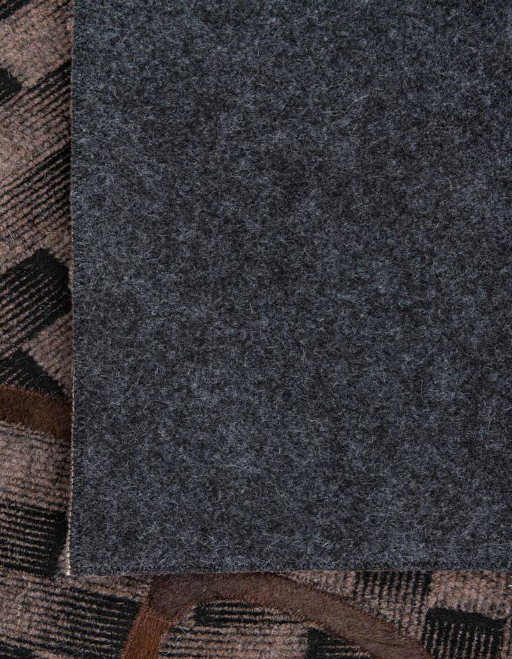 Detail image of  5' 1 x 8' Cowhide Leather Rug