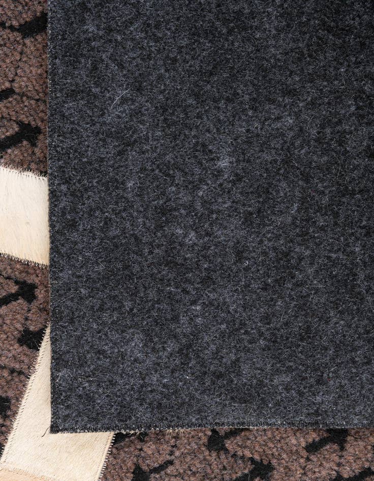 Detail image of  5' 2 x 7' 9 Cowhide Leather Rug