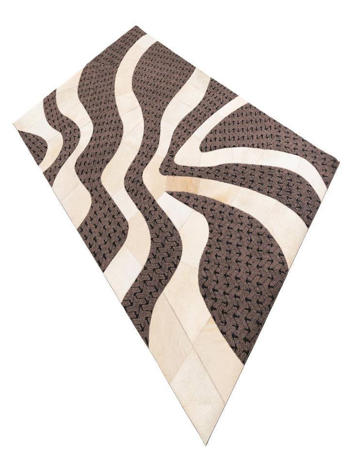 Detail image of  5' x 8' Cowhide Leather Rug