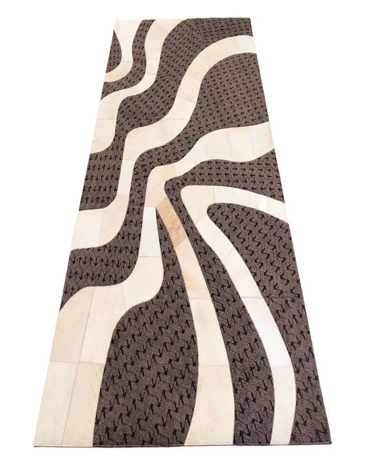 Detail image of  5' x 8' Cowhide Leather Rug