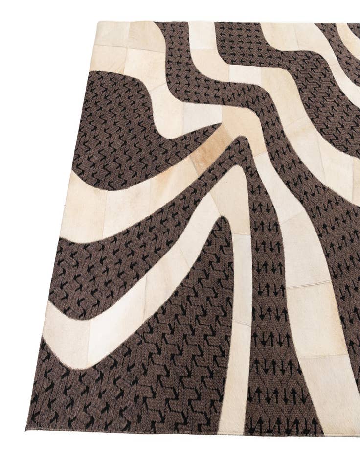 Detail image of  5' x 8' Cowhide Leather Rug