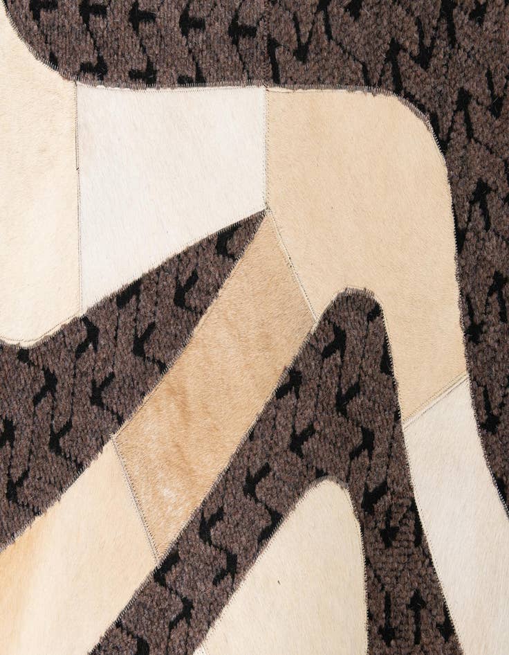 Detail image of  5' x 8' Cowhide Leather Rug