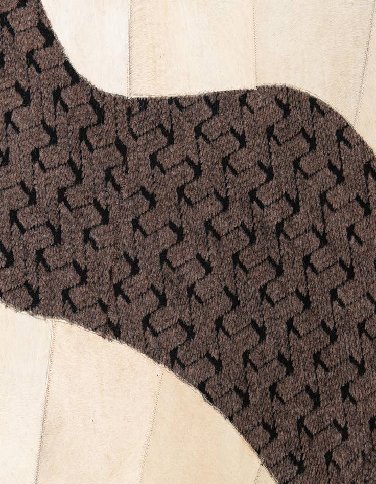 Detail image of  5' x 8' Cowhide Leather Rug