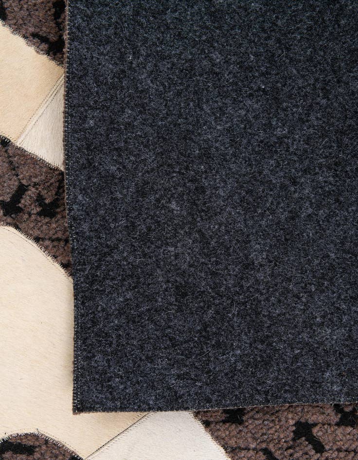 Detail image of  5' x 8' Cowhide Leather Rug