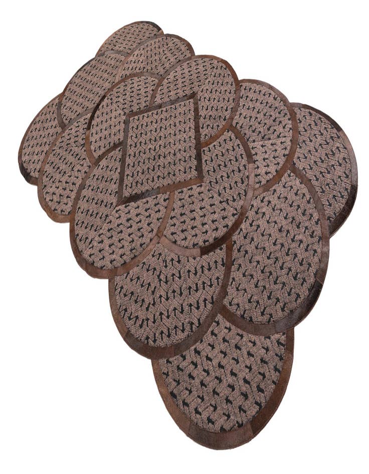 Detail image of  5' x 8' Cowhide Leather Rug