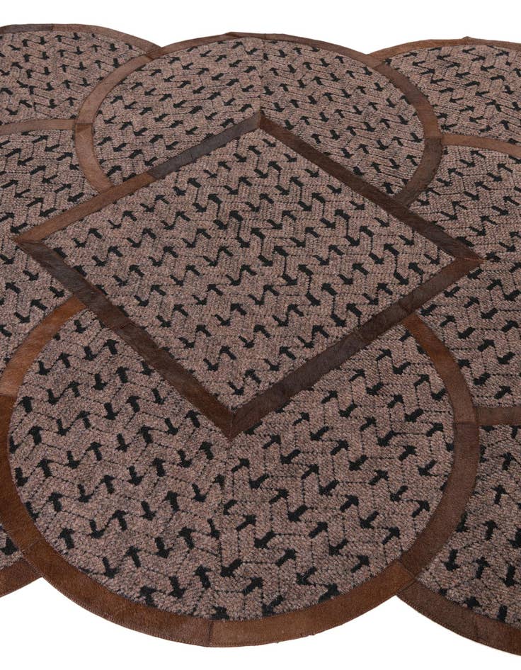 Detail image of  5' x 8' Cowhide Leather Rug