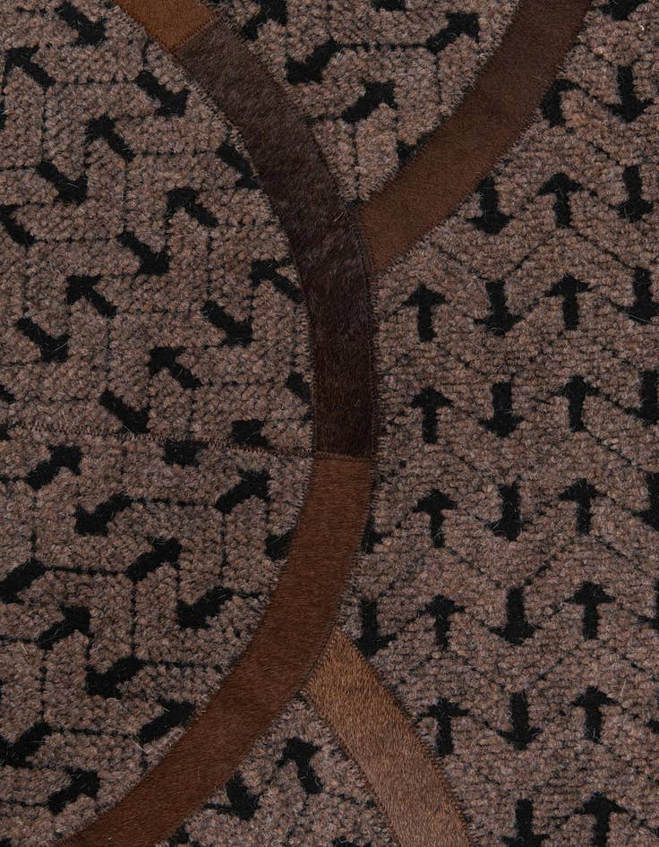 Detail image of  5' x 8' Cowhide Leather Rug