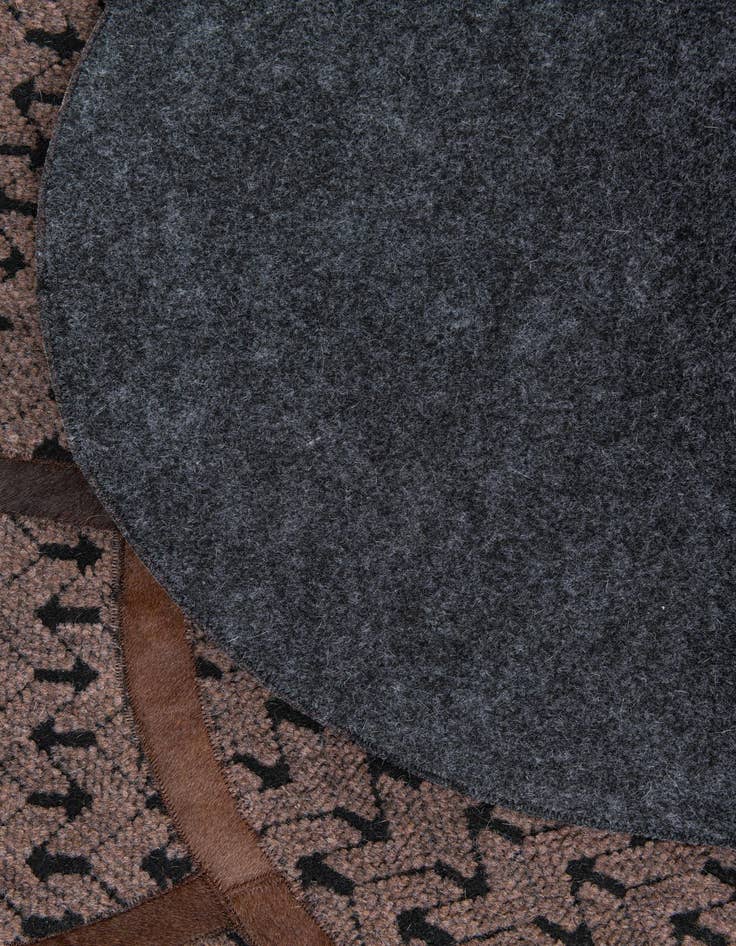 Detail image of  5' x 8' Cowhide Leather Rug