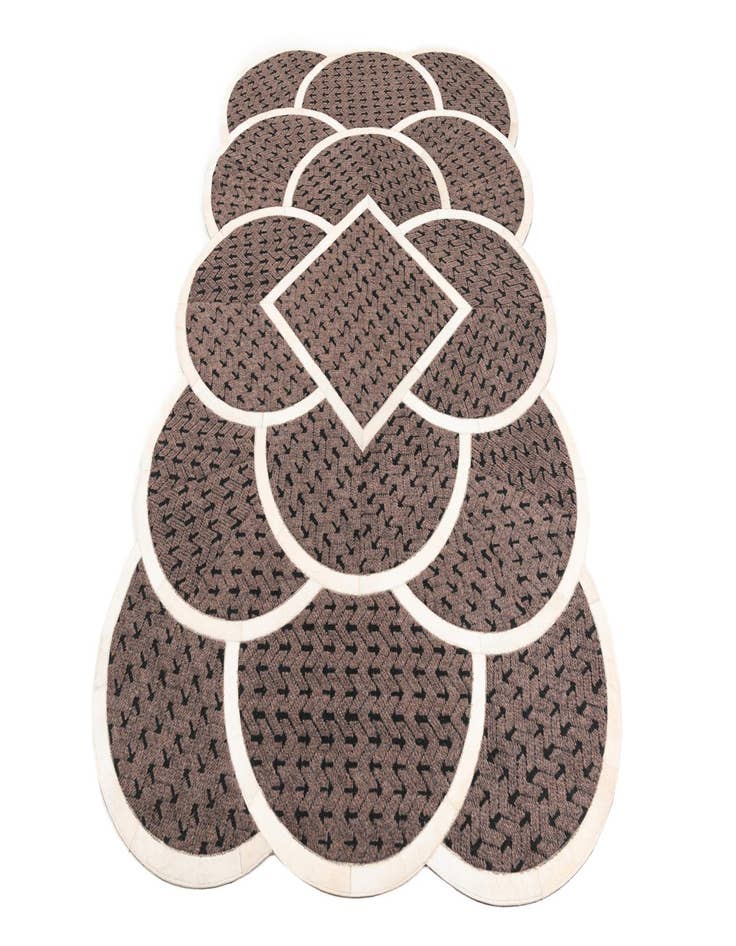 Detail image of  5' x 8' Cowhide Leather Rug