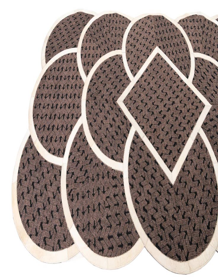 Detail image of  5' x 8' Cowhide Leather Rug