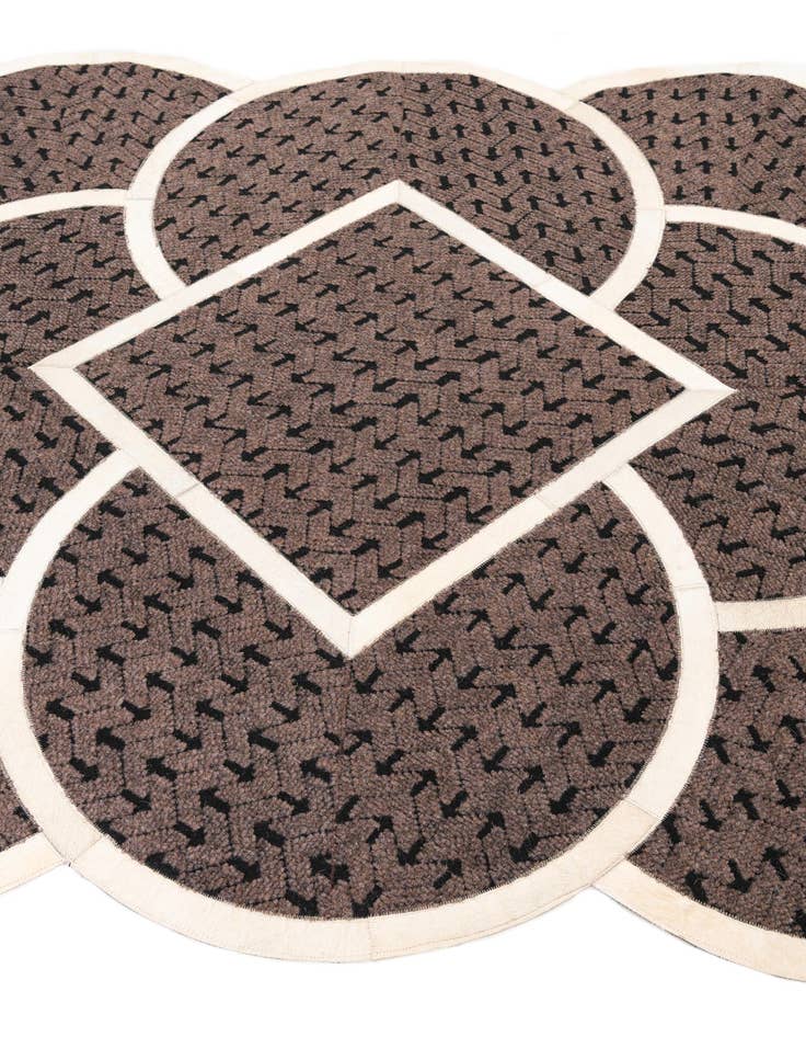 Detail image of  5' x 8' Cowhide Leather Rug