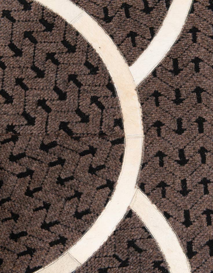Detail image of  5' x 8' Cowhide Leather Rug
