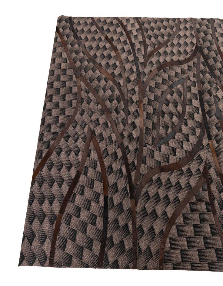 Detail image of  5' x 8' Cowhide Leather Rug