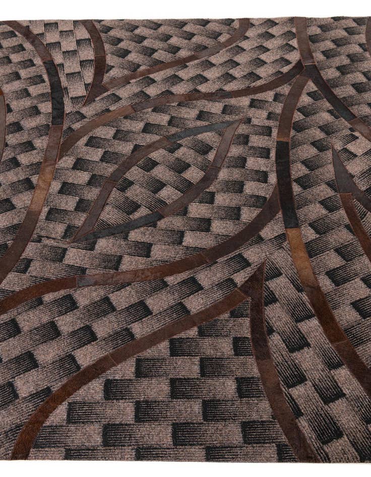 Detail image of  5' x 8' Cowhide Leather Rug