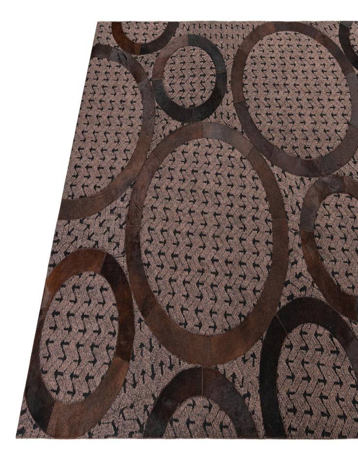 Detail image of  5' x 8' Cowhide Leather Rug