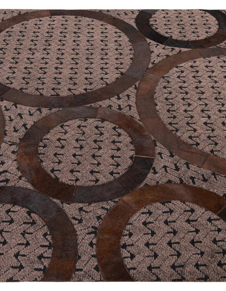 Detail image of  5' x 8' Cowhide Leather Rug