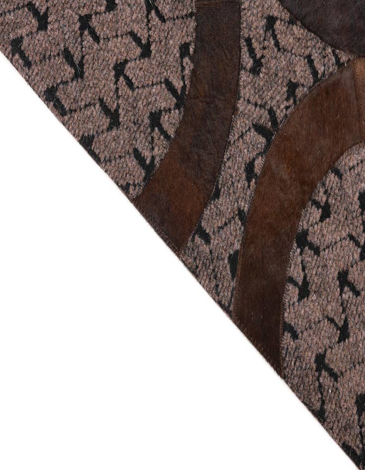 Detail image of  5' x 8' Cowhide Leather Rug