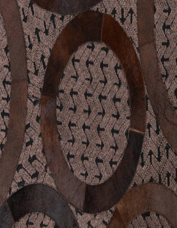 Detail image of  5' x 8' Cowhide Leather Rug