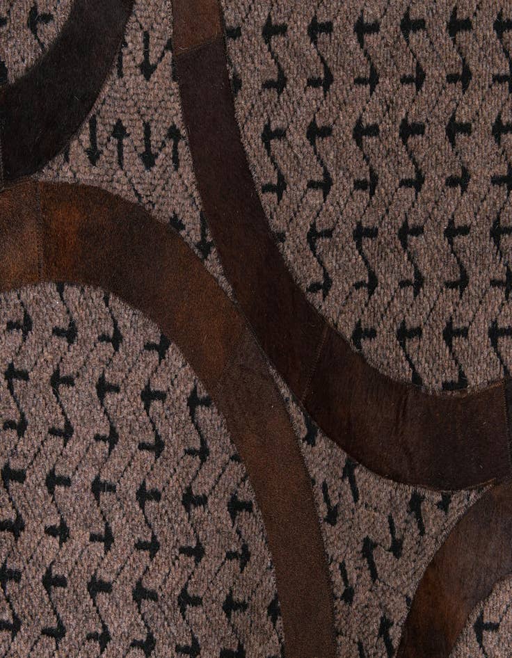 Detail image of  5' x 8' Cowhide Leather Rug