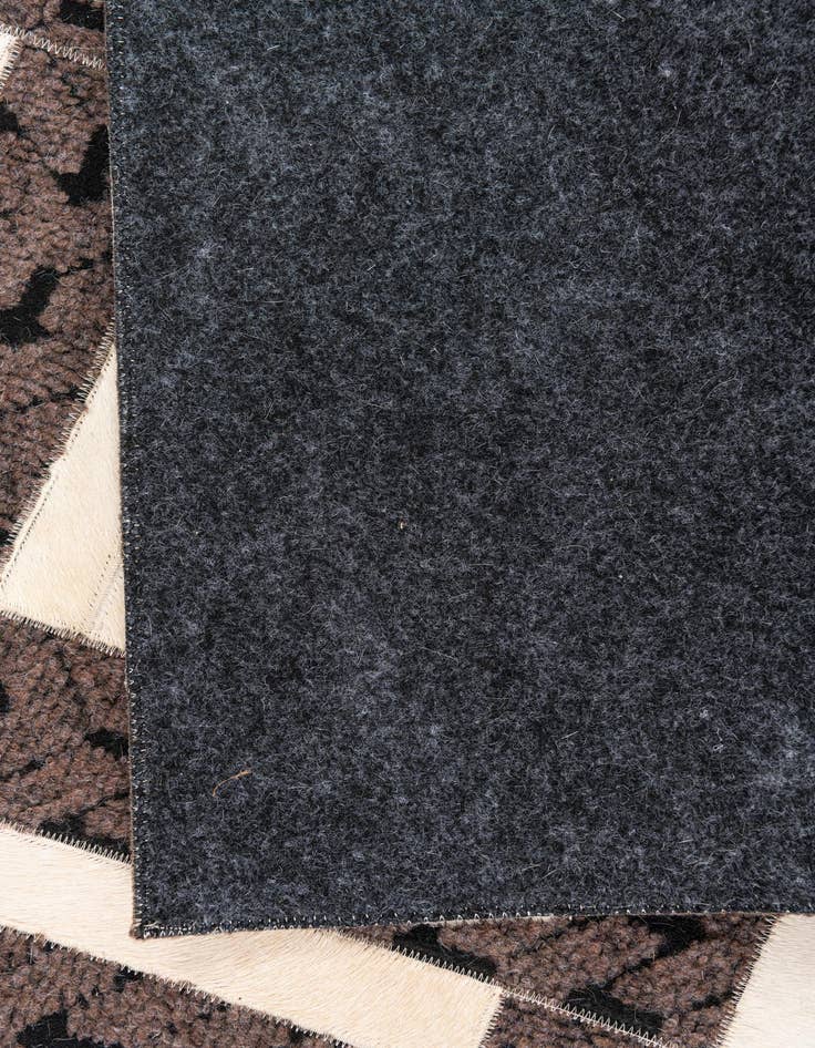 Detail image of  4' 10 x 7' 10 Cowhide Leather Rug