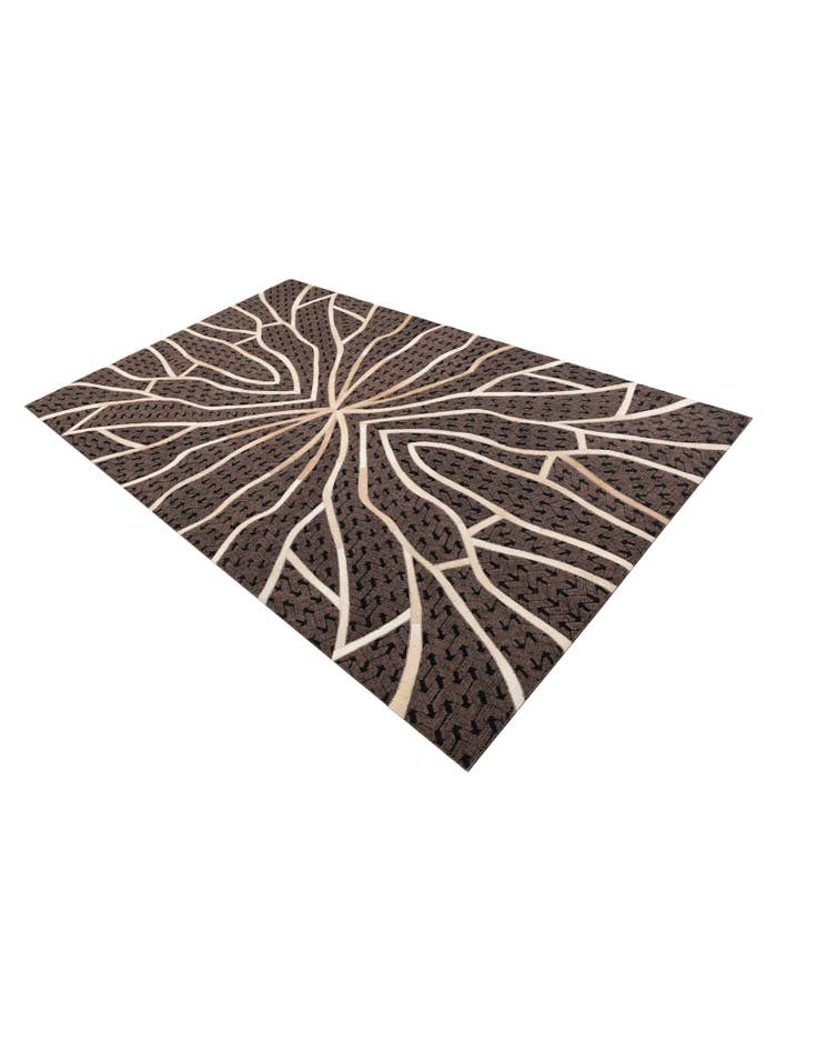 Detail image of  5' 2 x 8' Cowhide Leather Rug