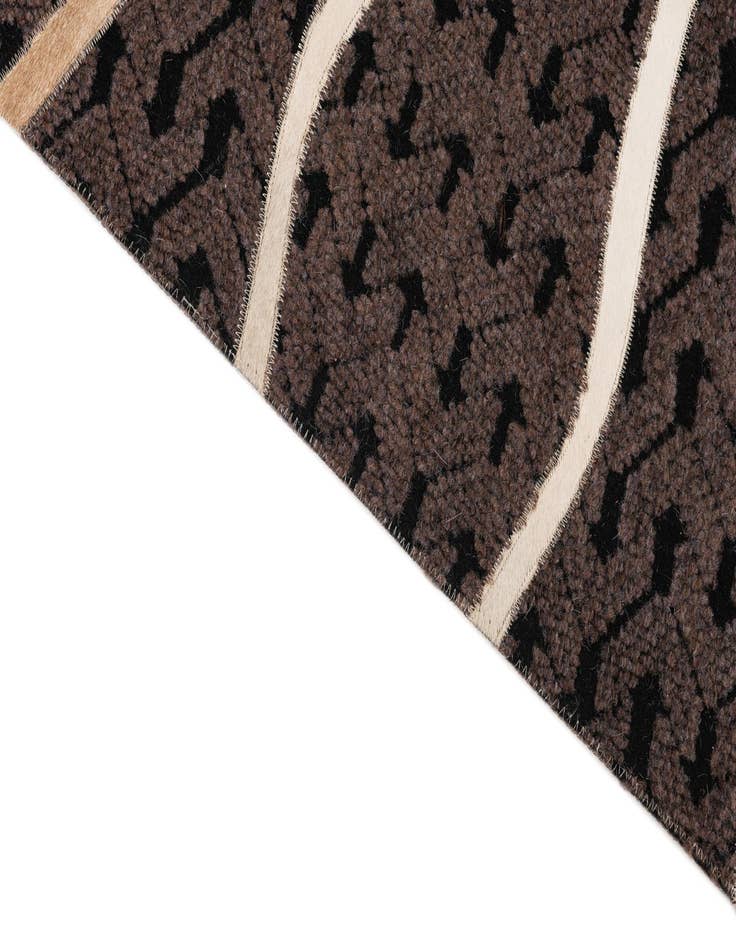 Detail image of  5' 2 x 8' Cowhide Leather Rug