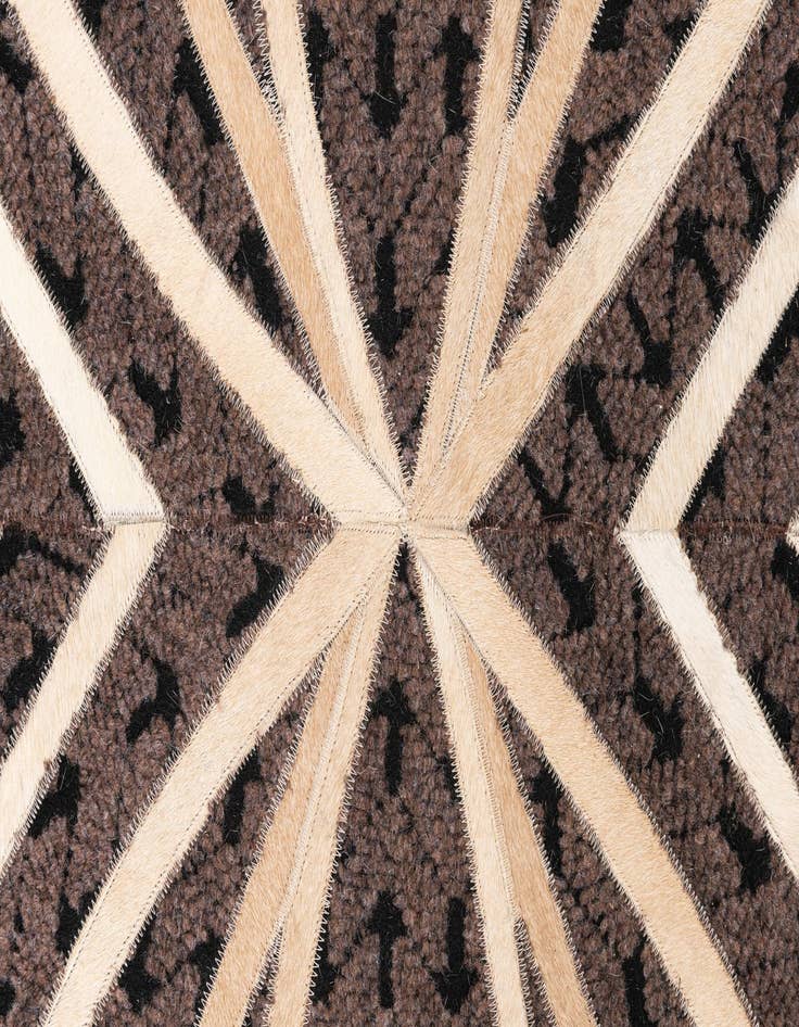 Detail image of  5' 2 x 8' Cowhide Leather Rug